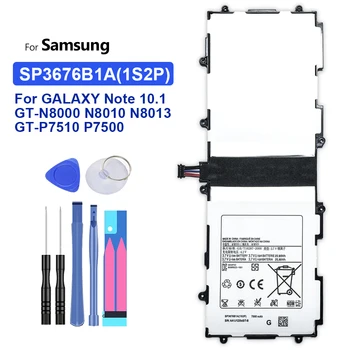 Литий-полимерный аккумулятор для планшета Samsung GALAXY Note 10.1 GT-N8000 N8000 GT-N8010 GT-N8013 GT-P7510 Аккумулятор SP3676B1A (1S2P) 7000 мАч