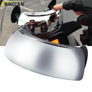 Аксессуары для мотоциклов 180-градусное широкоугольное зеркало заднего вида Зеркало для слепых зон