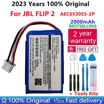 100% Оригинальный Аккумулятор для динамика емкостью 2000 мАч для JBL Flip 2 Flip2 Flip II (2013) AEC653055-2P Special Edition Bluetooth Audio batteries