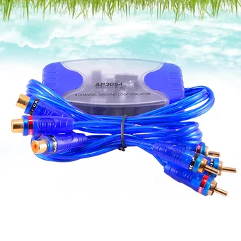 4-Канальный Эквализаторный Автомобильный Аудио Фильтр для Устранения шума, Линия Заземления, Изолятор звука