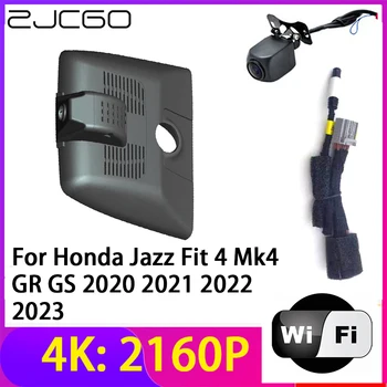 ZJCGO 4 К 2160 P Регистраторы Видеорегистраторы для автомобилей Камера 2 Объектива Регистраторы Wi Fi Ночное Видение Honda Jazz Fit 4 Mk4 GR GS 2020 2021 2022 2023